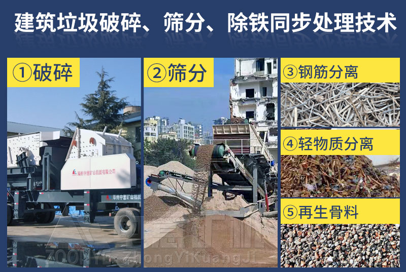 固定式建筑垃圾处理生产线